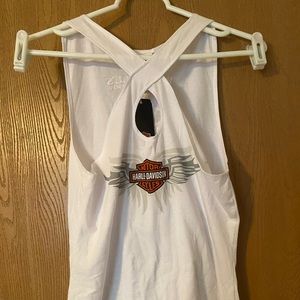 Harley Davidson Cross Front Tank Top